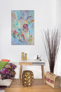 Abstract Colourful Bicycle Painting