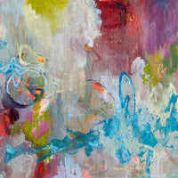 Marnie Joy Erickson Adventure Calls Abstract Bicycle Painting