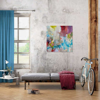 Marnie Joy Erickson Adventure Calls Abstract Bicycle Painting Loft