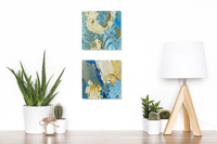 Marnie Joy Erickson I Do My Thing and Magnetic Oil Cold Wax Mini Original Painting