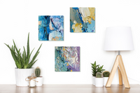 Marnie Joy Erickson Timing Marnie Joy Erickson Timing Matters and Magnetic Oil and Not All Who Wander Are Lost Cold Wax Minis