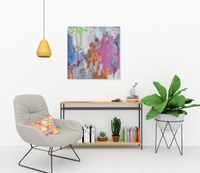 Marnie Joy Erickson You Have the Resources Abstract Bicycle Painting