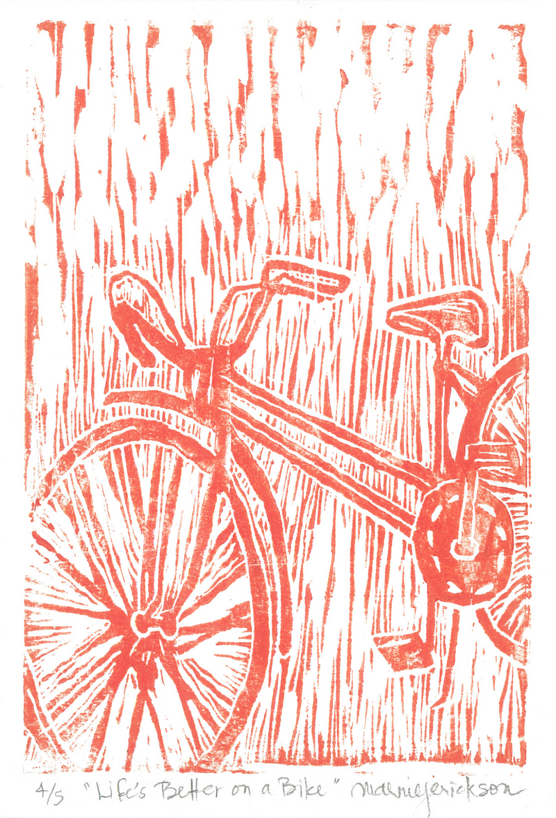 orange-bicycle-original-art-linocut