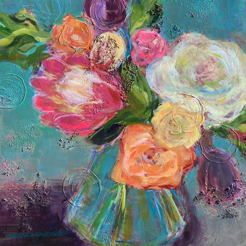 Marnie Joy Erickson Chosen Modern Floral Painting