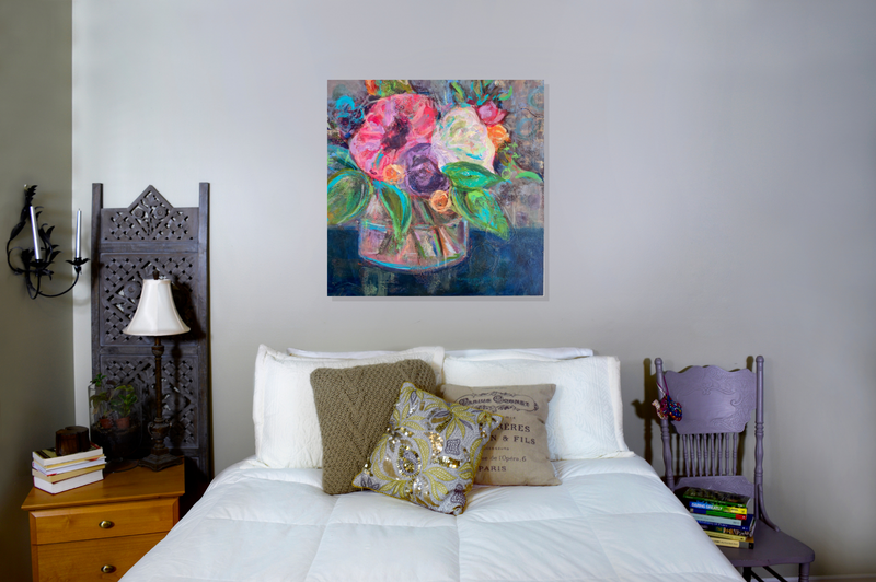 Marnie Joy Erickson Happy Is My Favourite Colour Modern Floral Bedroom