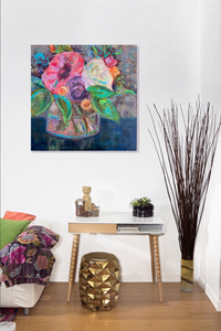 Marnie Joy Erickson Happy Is My Favourite Colour Modern Floral Golden Pineapple