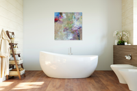 Marnie Joy Erickson Immeasurable Abstract Painting Luxury Bathroom Soaker
