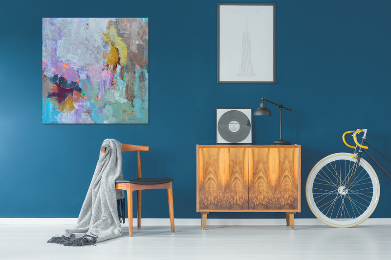 Marnie Joy Erickson Into Joy Blue Room Painting Bike