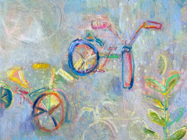 Marnie Joy Erickson Still Joy At Every Turn Whimsical Bike Painting