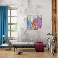 Marnie Joy Erickson You Have the Resources Abstract Bicycle Painting Industrial Loft