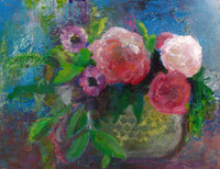 The Light Within Marnie Joy Erickson floral mixed media painting