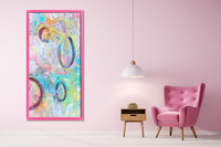 Bike Painting Pink Chair Marnie Joy Erickson